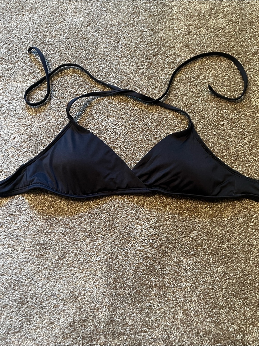 Mossimo Dark Grey Triangle Swim Top